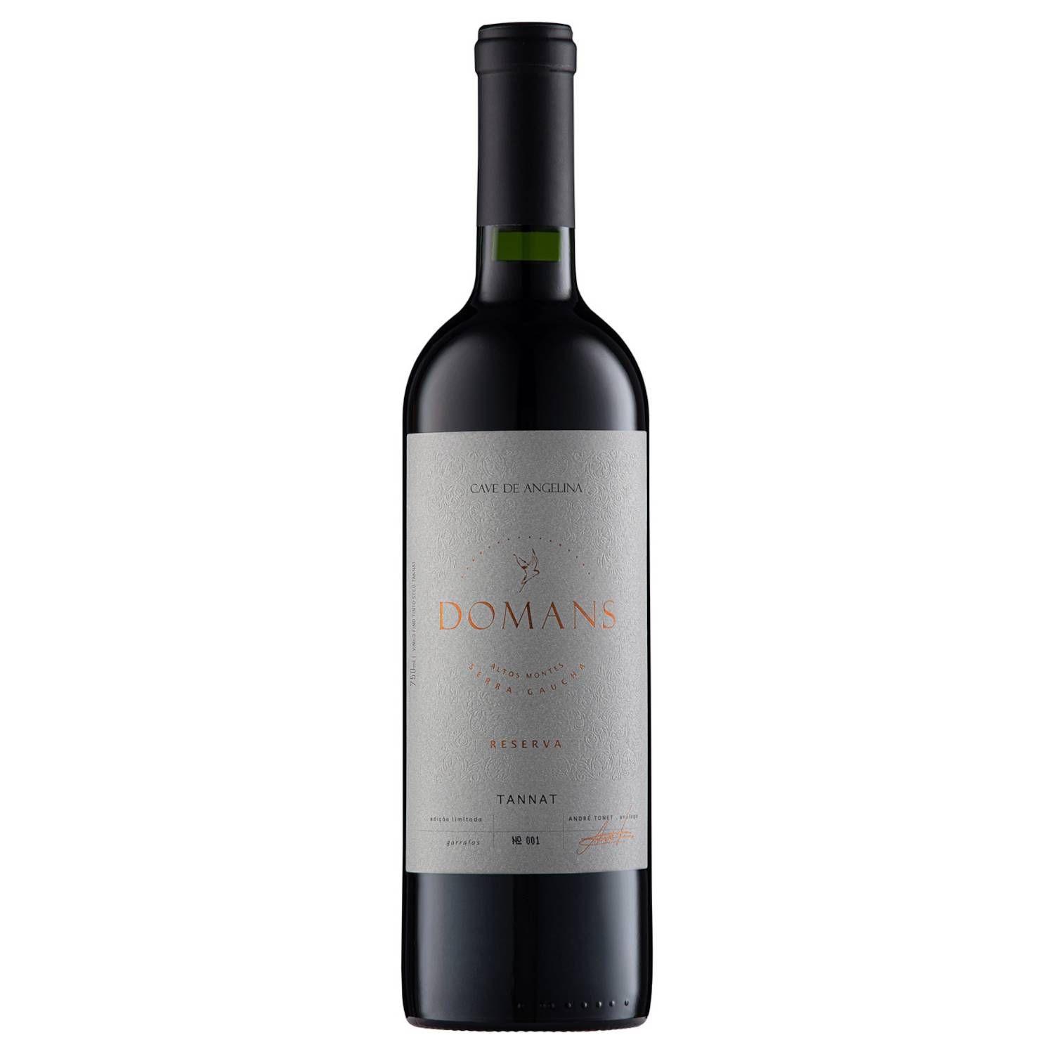Cave de Angelina Vinho Tinto Domans Reserva Tannat 2022