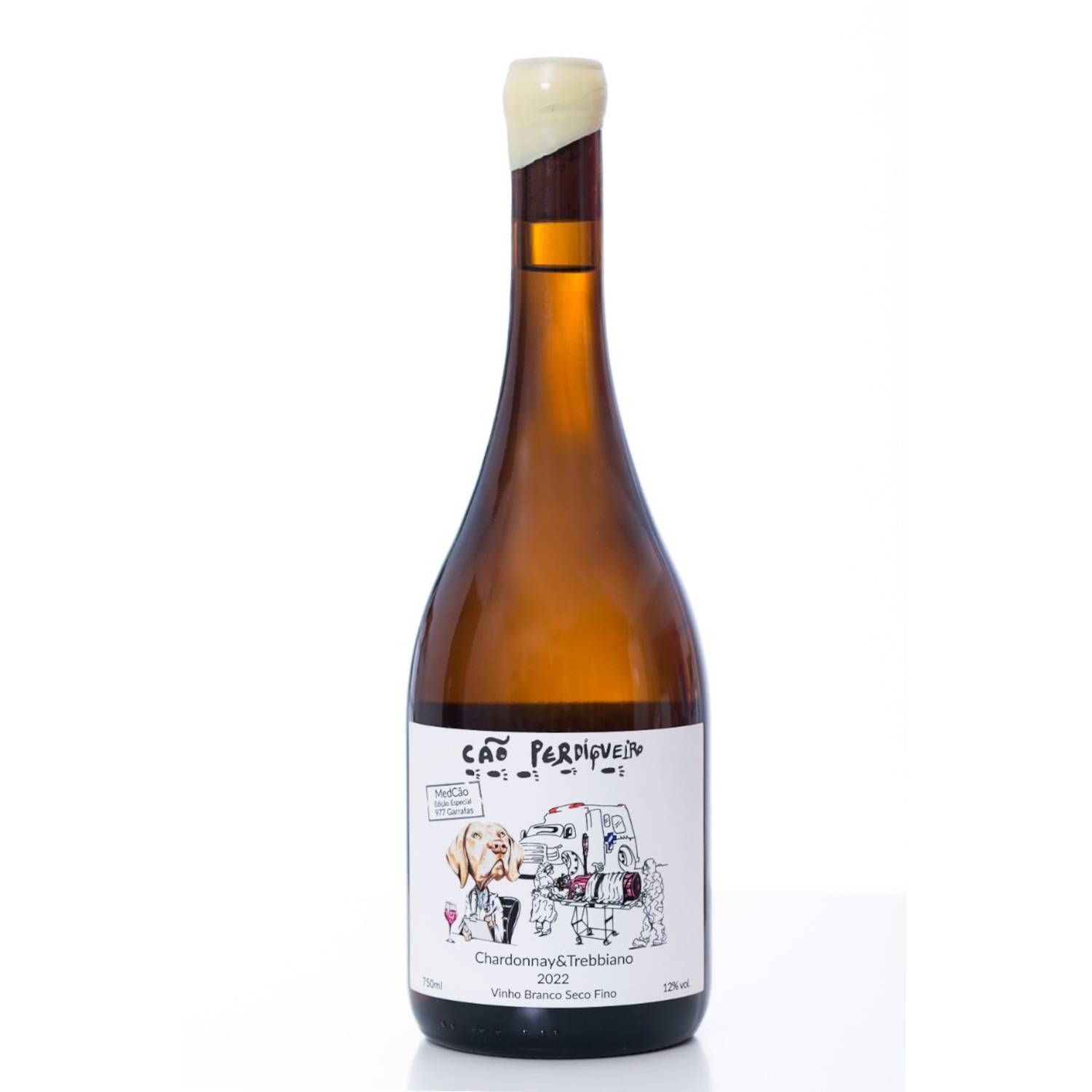 Cão Perdigueiro Vinho Branco Medcão Chardonnay Trebbiano 2022