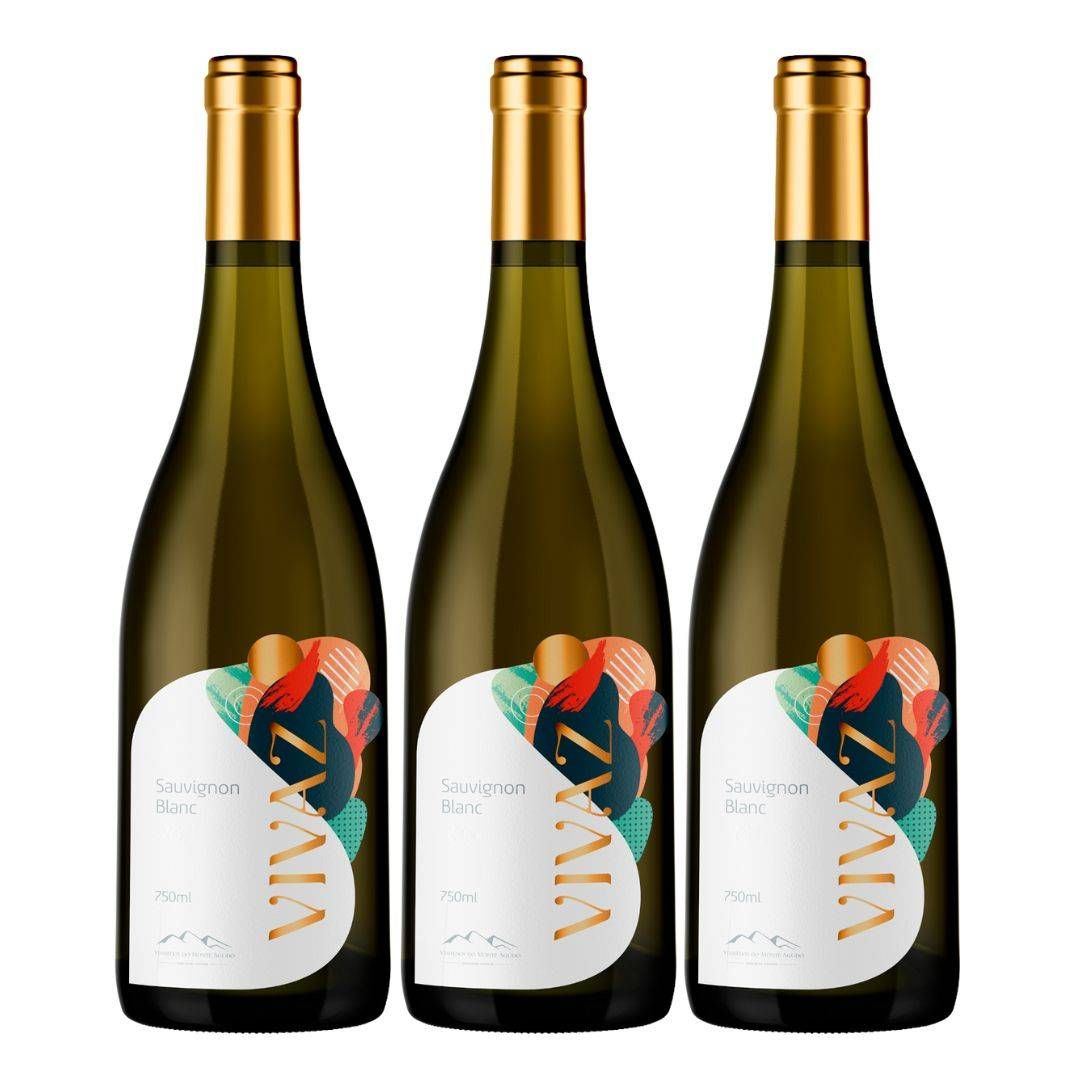 Kit Monte Agudo Vinho Branco Vivaz Sauvignon Blanc 2022
