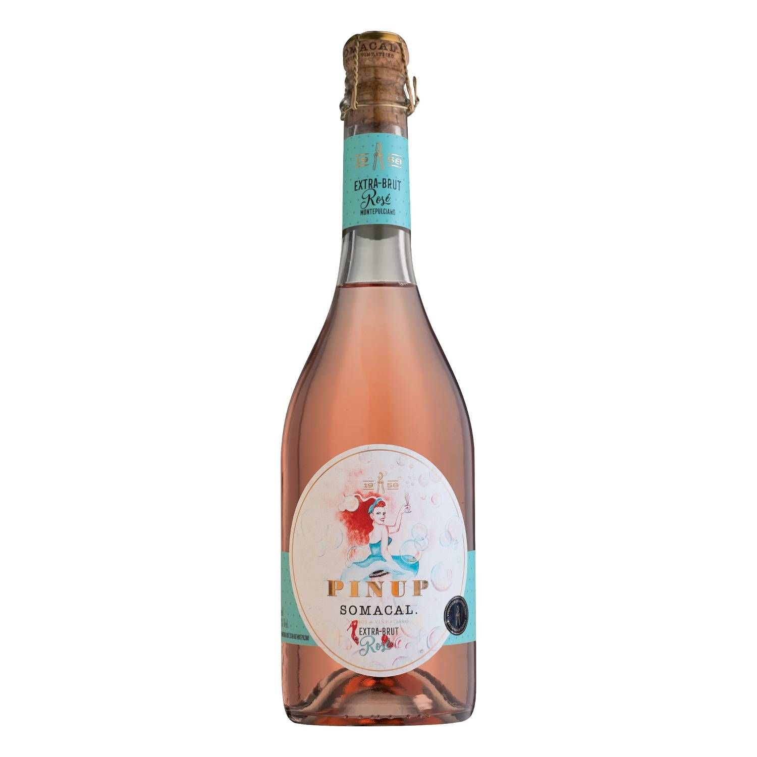 Somacal Espumante Rosé Pinnup Montepulciano Extra Brut