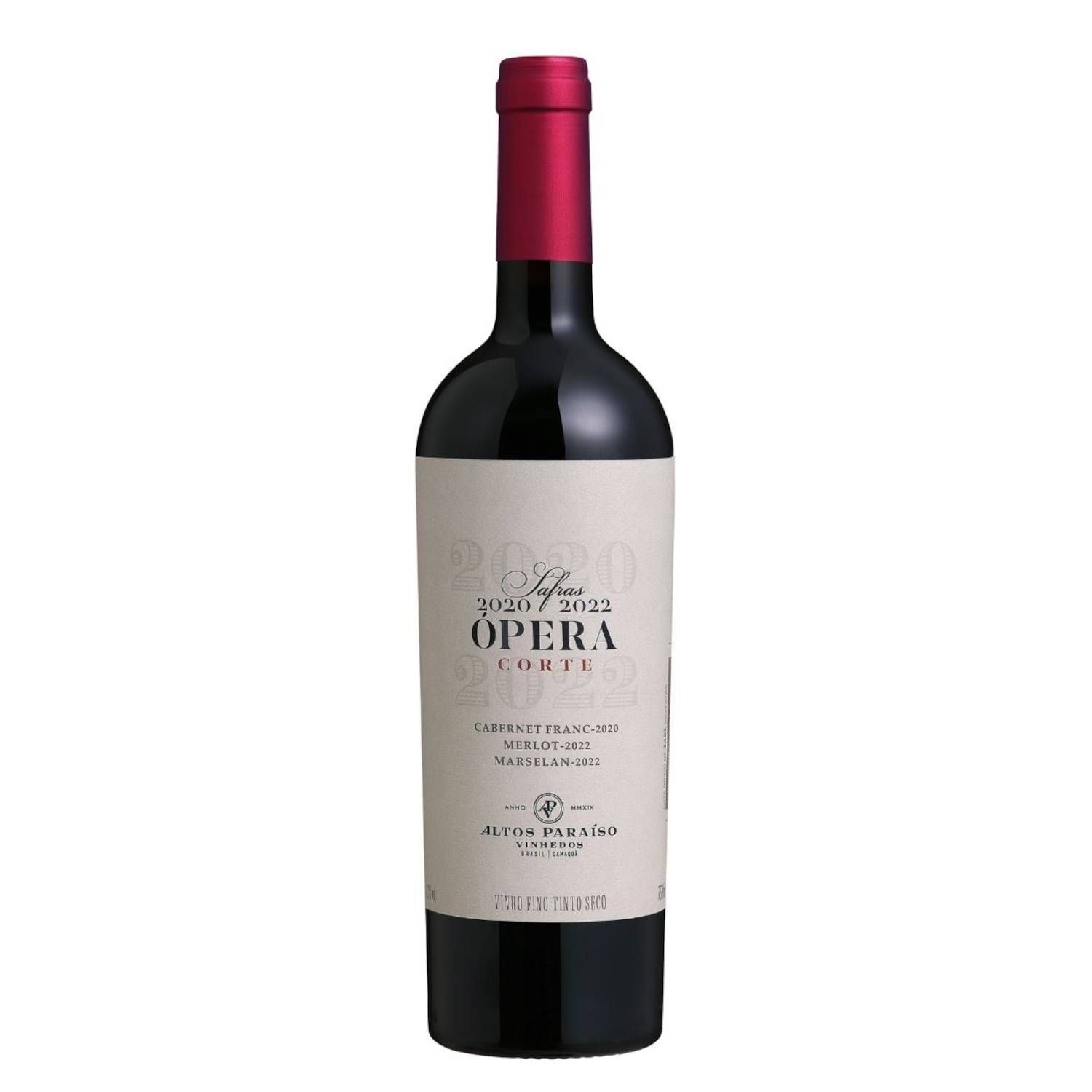 Altos Paraíso Vinho Tinto Ópera Merlot/Marselan/Cabernet Franc 2022/2023