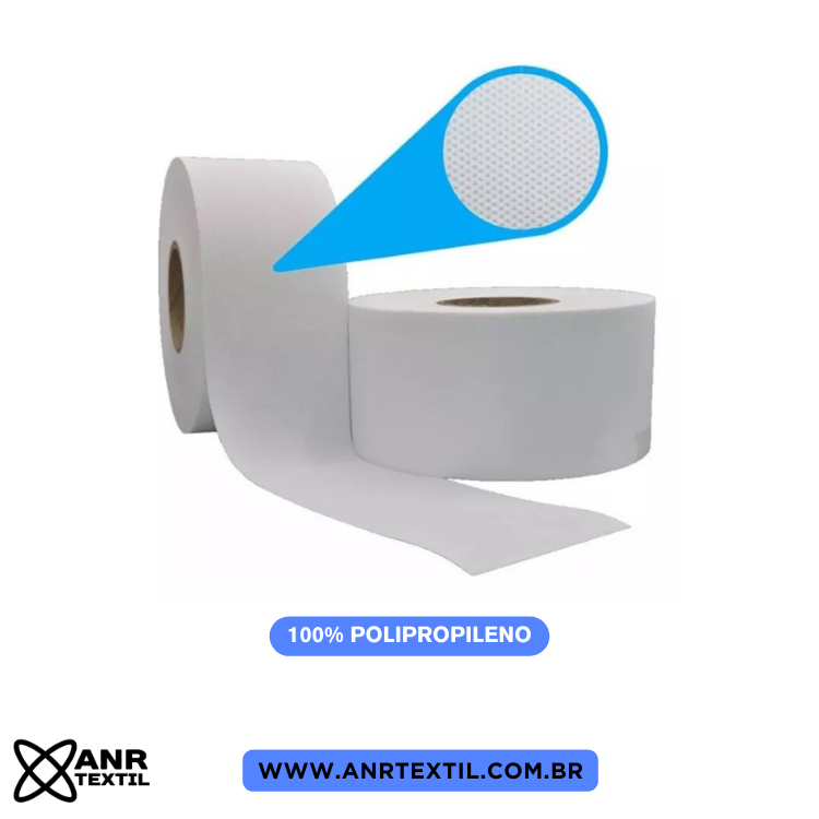 Entretela 100gr/m 9cm Branco rolo com 100mts