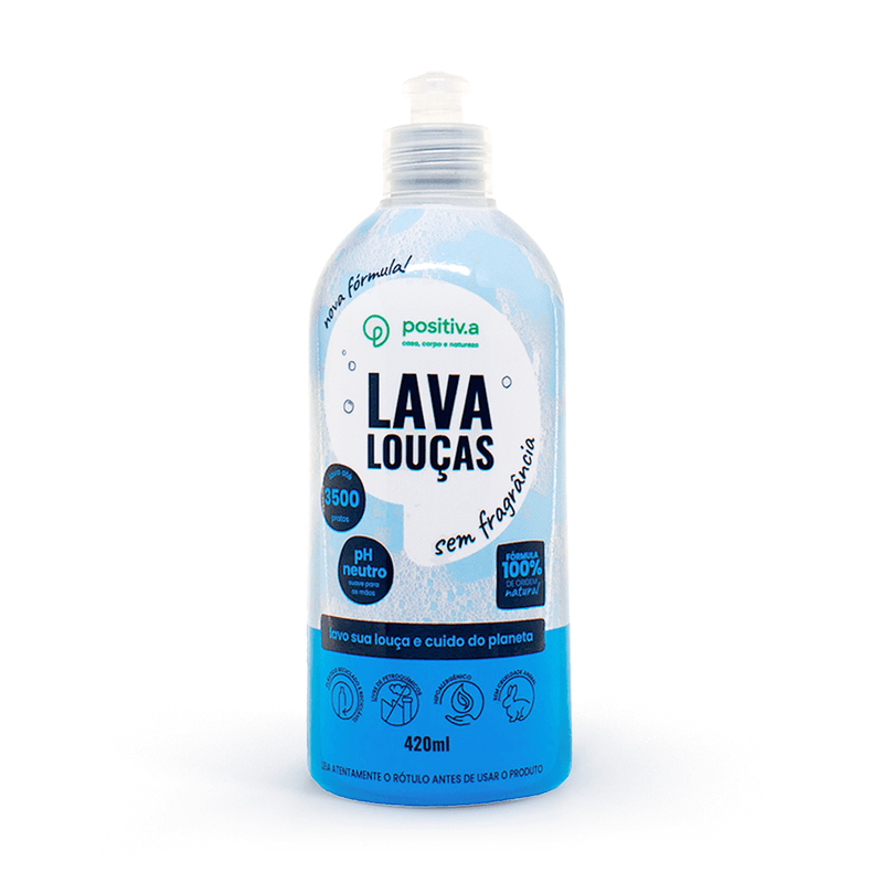 Lava Louças sem fragrância 450g - Positiv.a