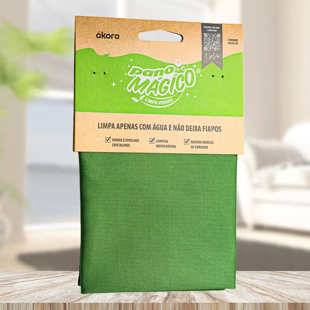 Pano Mágico® Limpa Vidros - Ákora