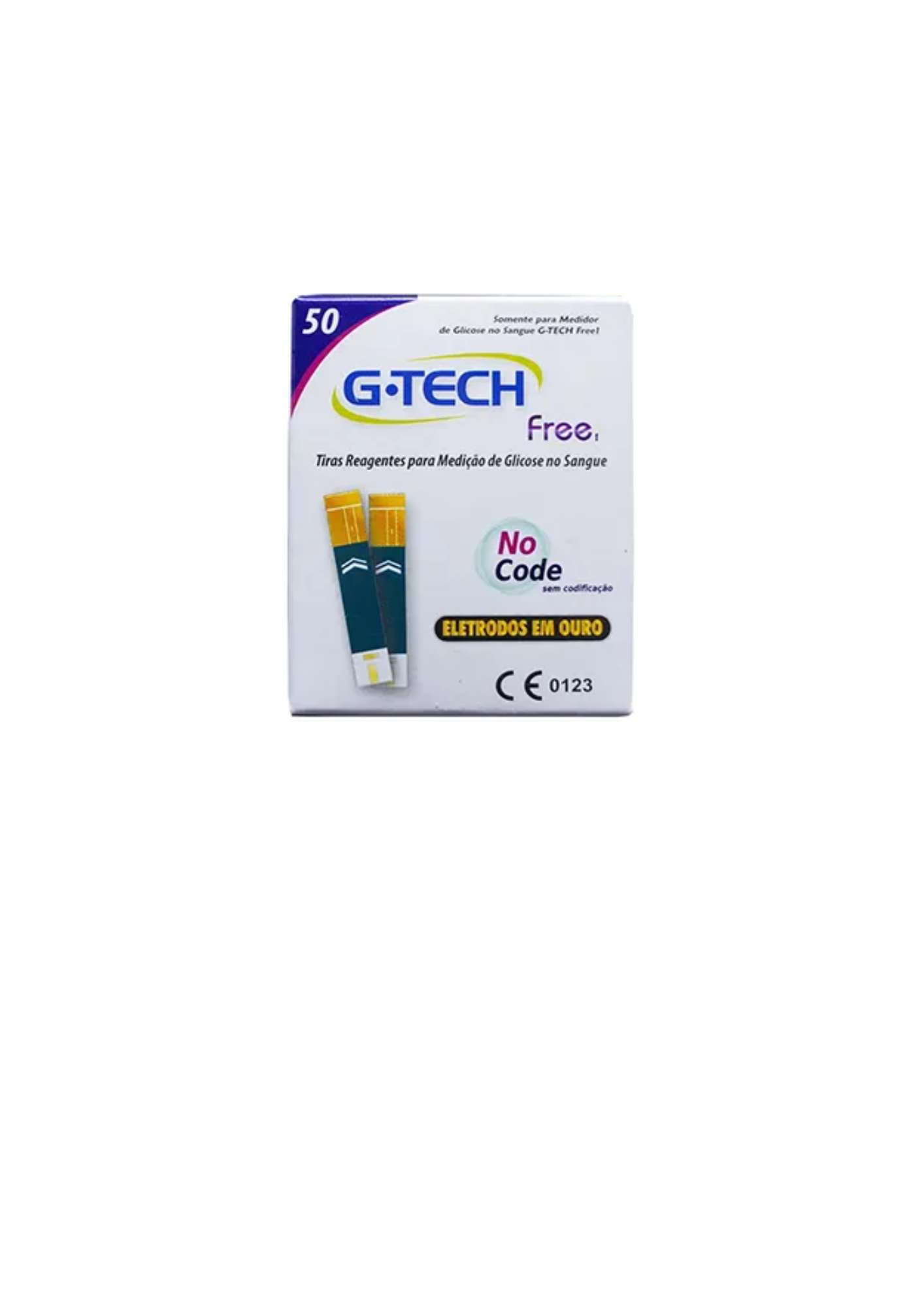 TIRAS P/ TESTE DE GLICOSE FREE CX C/50