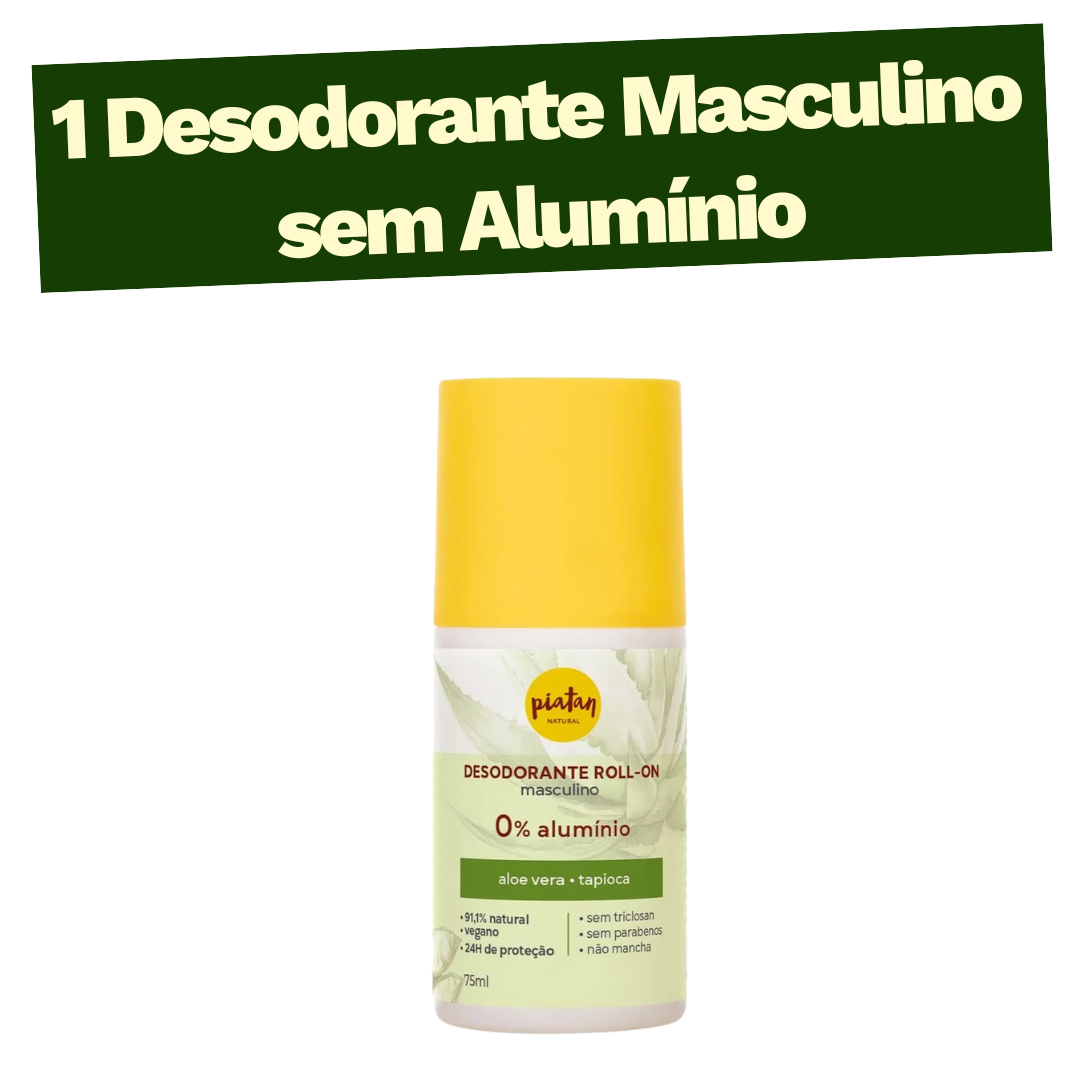Desodorante sem Alumínio Roll-On Masculino - 75ml