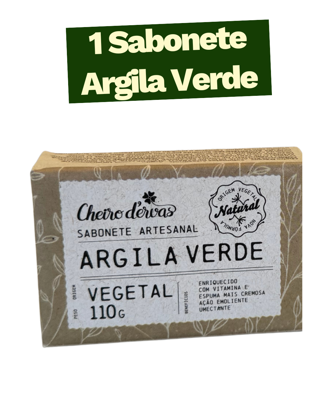 Sabonete Artesanal Argila Verde - Unidade