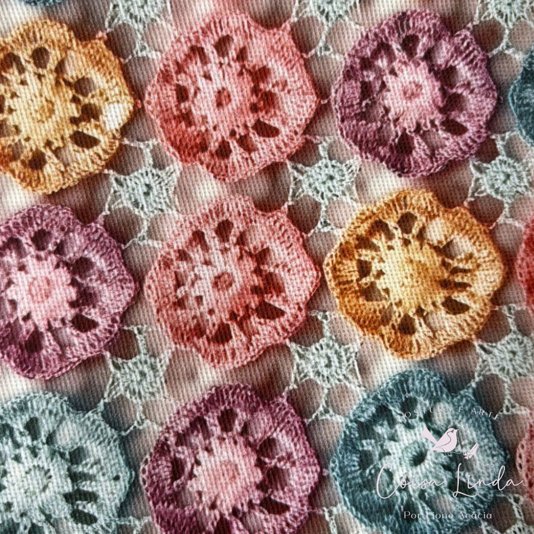 SARJA IPERMEÁVEL 3D CROCHÊ RETRÔ