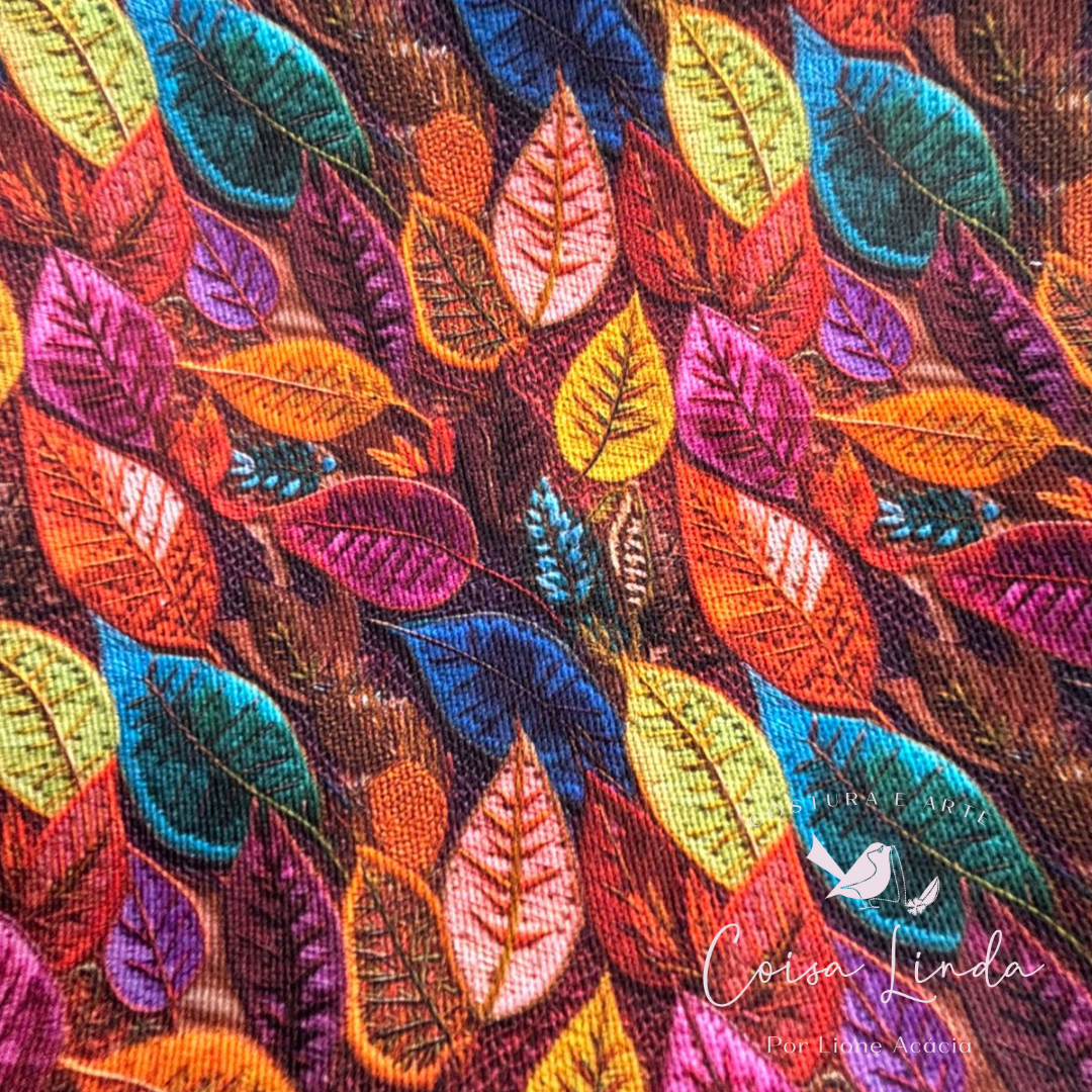 SARJA IPERMEÁVEL 3D FOLHAS DE OUTONO