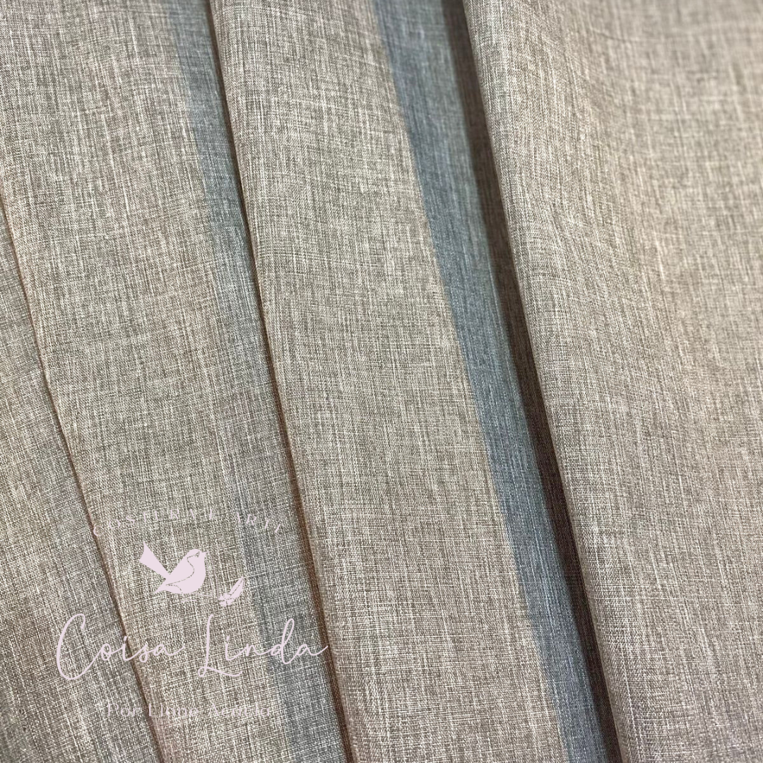 FORRO DE NYLON LINHO - CINZA MESCLA