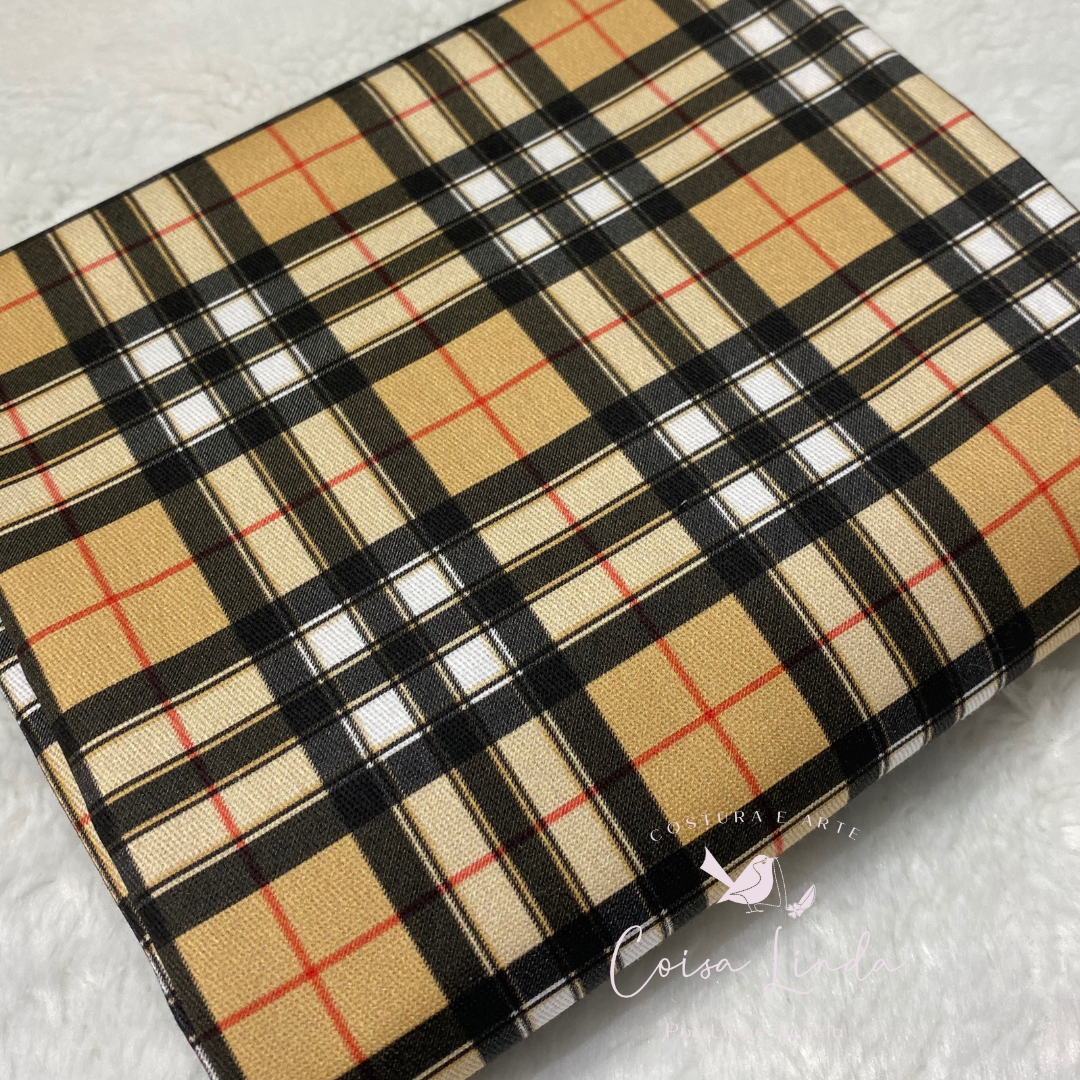 SARJA IMPERMEÁVEL ESTAMPA GRID LUXO