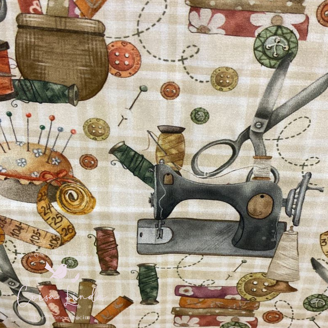 TRICOLINE DIGITAL COSTURANDO FUNDO BEGE