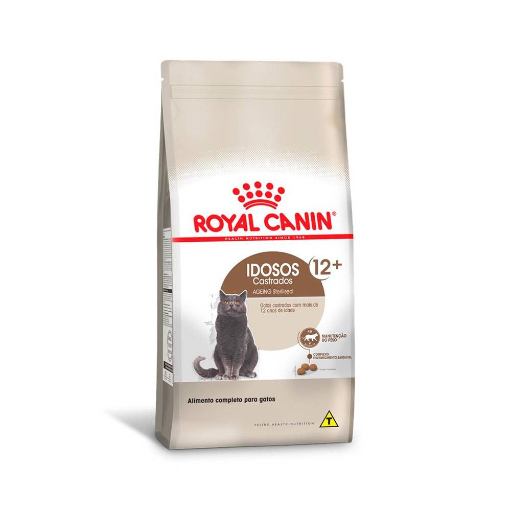 Ração Royal Canin Sterilised 12+ para Gatos Adultos Castrados Acima de 12 Anos 400g