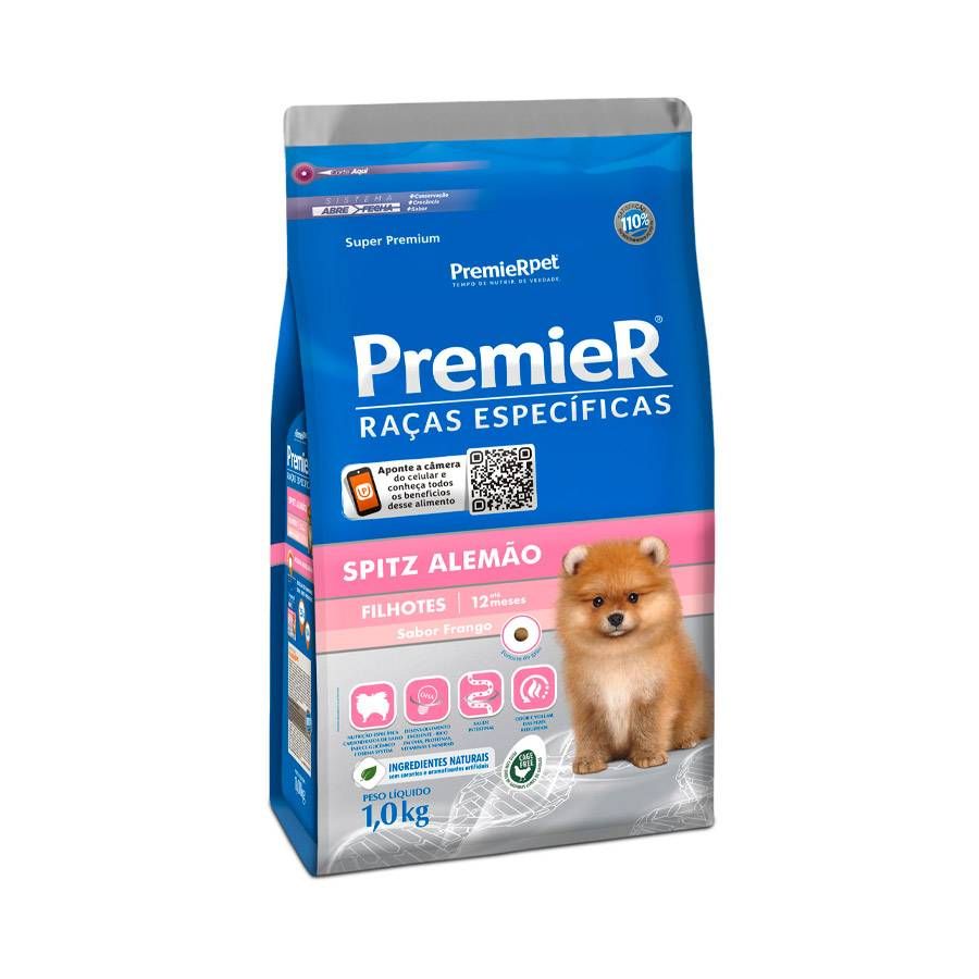 Ração Premier Raças Específicas Spitz para Cães Filhotes -1kg\n
