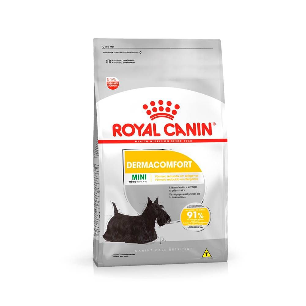 Ração Royal Canin Mini Dermacomfort para Cães Adultos ou Idosos de Porte Pequeno 1kg