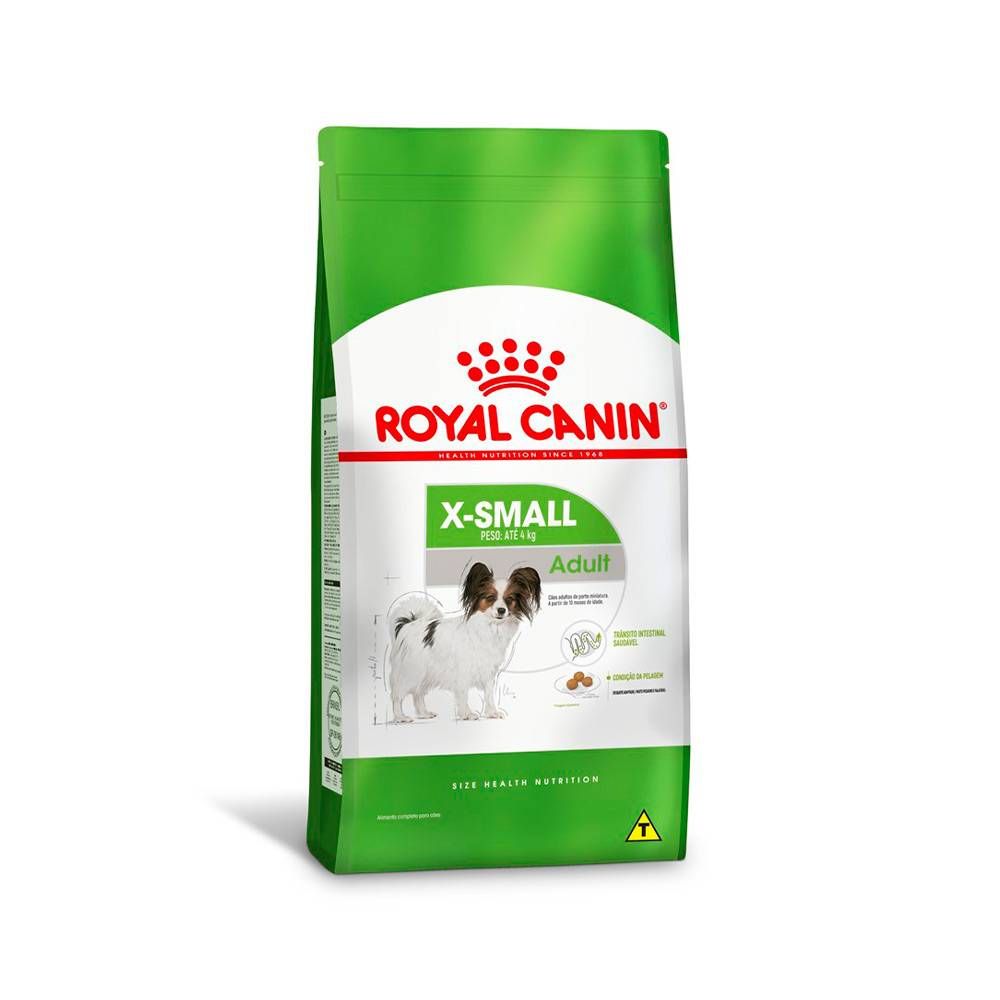 Ração Seca Royal Canin X-Small para Cães Adultos de Porte Mini 1KG