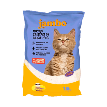 Areia Higiênica Micro Cristais de Sílica Jambo Pet 1,8 kg