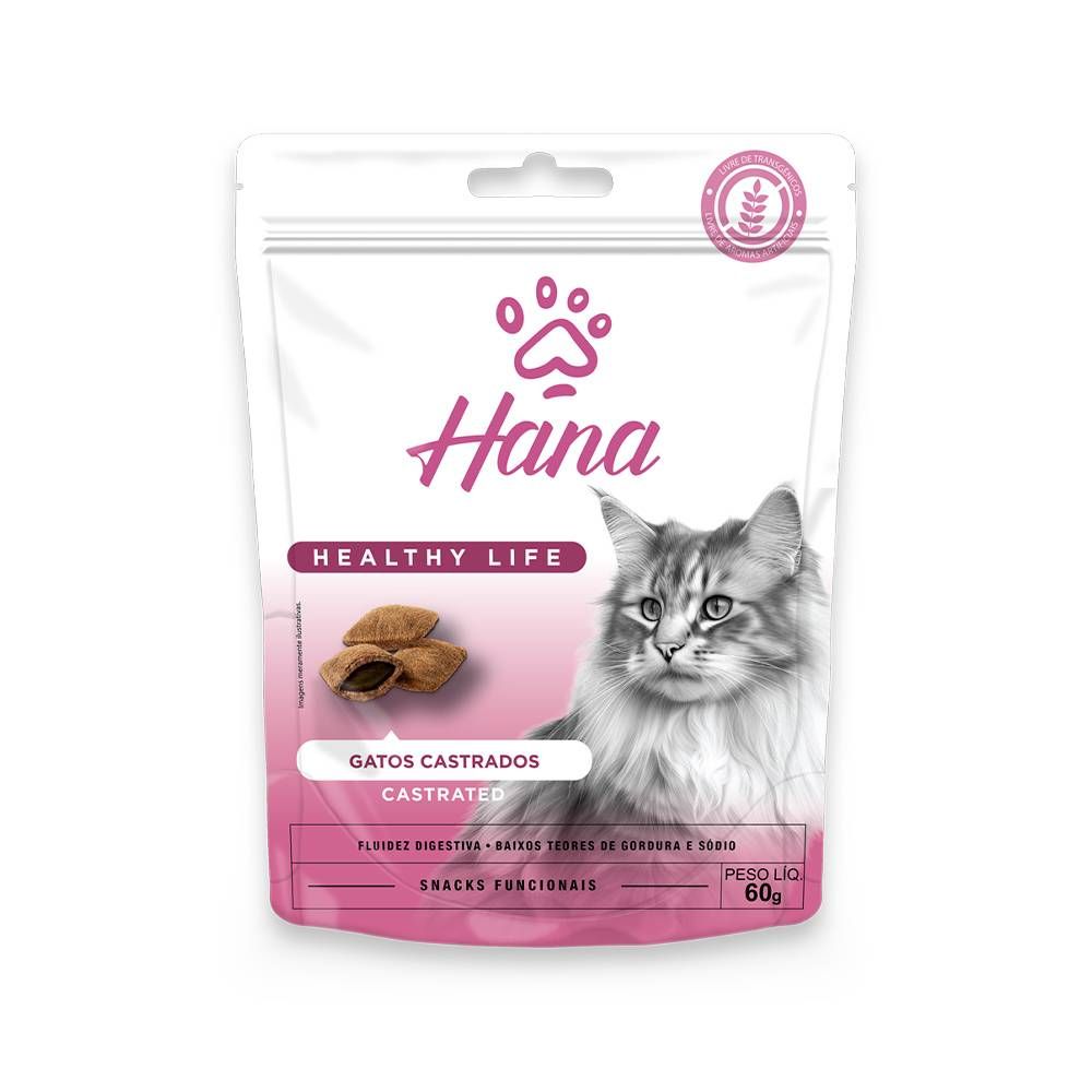 Snack Hana Nuggets para Gatos Castrados 60g
