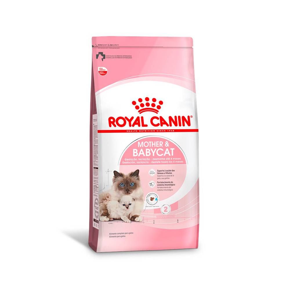 Ração Royal Canin Mother Babycat para Gatas Gestantes e Lactantes e Gatos Filhotes de 1 a 4 Meses de Idade 400g