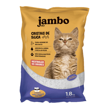 Areia Higiênica Cristais de Sílica Fresco Cat Jambo Pet 1,8 kg