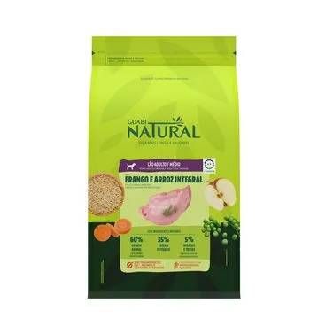 Ração Guabi Natural Cães Adultos Médio Frango e Arroz 12kg