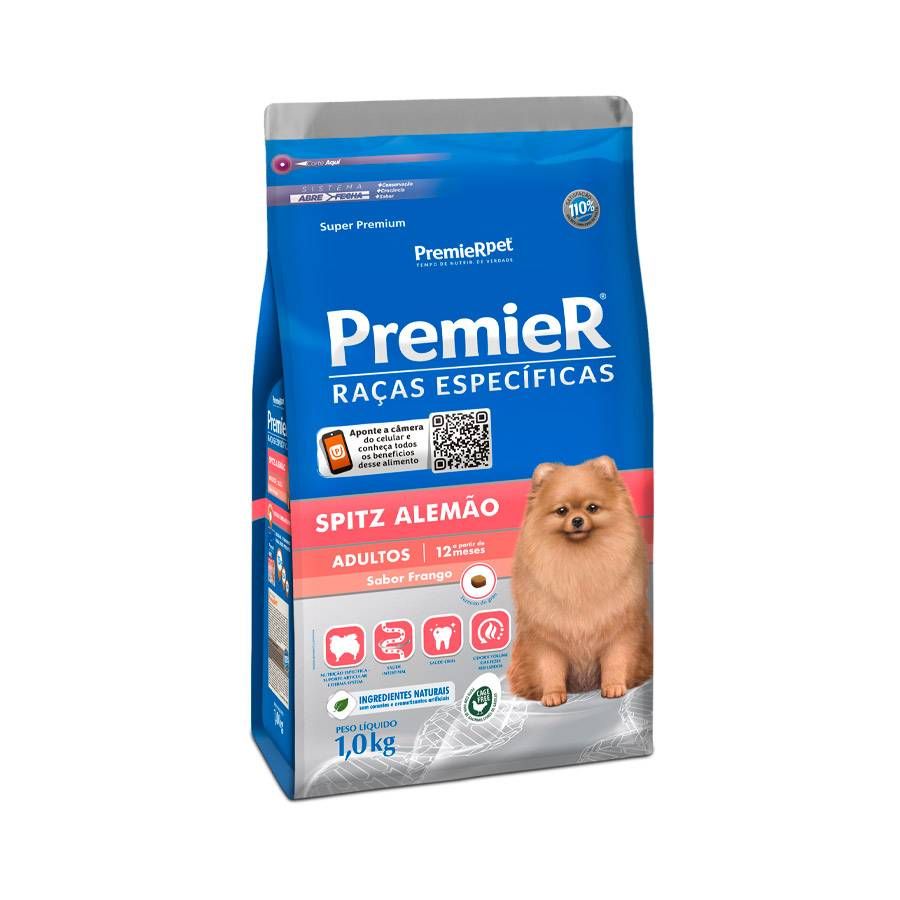 Ração Premier Raças Específicas Spitz Alemão para Cães Adultos -1kg