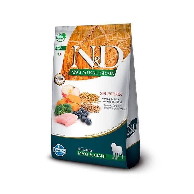 Ração Farmina ND Ancestral Selection para Cães Adultos de Raças Grandes Sabor Frango - 15kg
