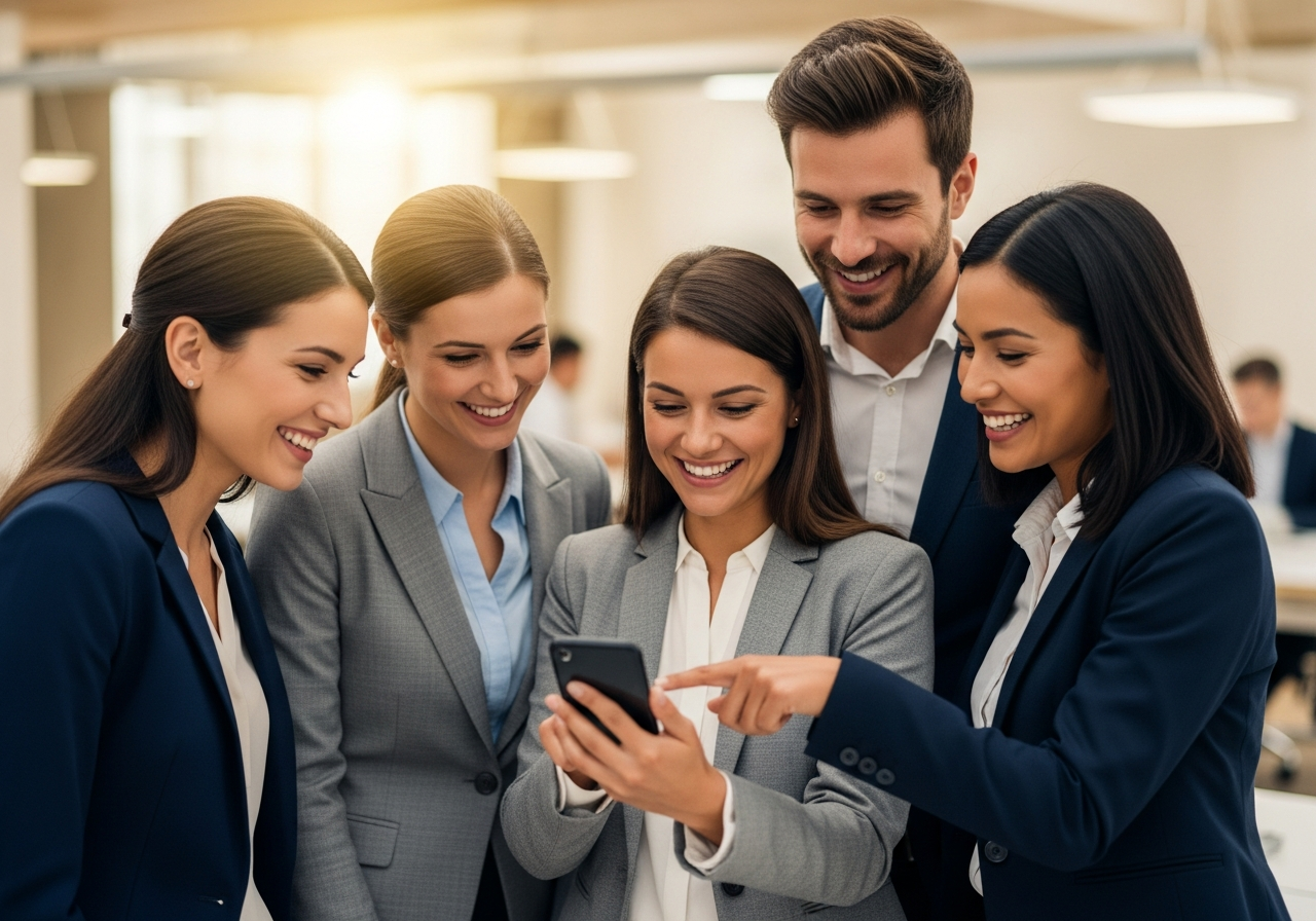 Colaboradores usando o Vorteil Club