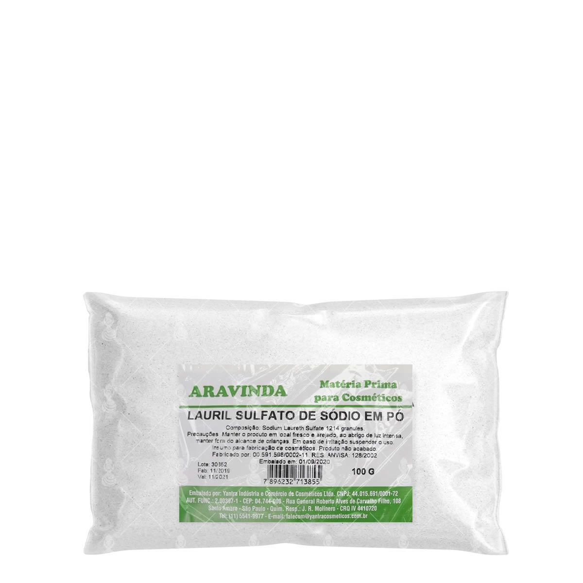 Lauril Em Pó para Sabonetes, Sabão, Detergente, Cosméticos Yantra 100gr