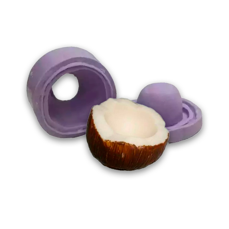 Molde de Silicone Coco para Sabonetes, Velas e Resina Artesanal