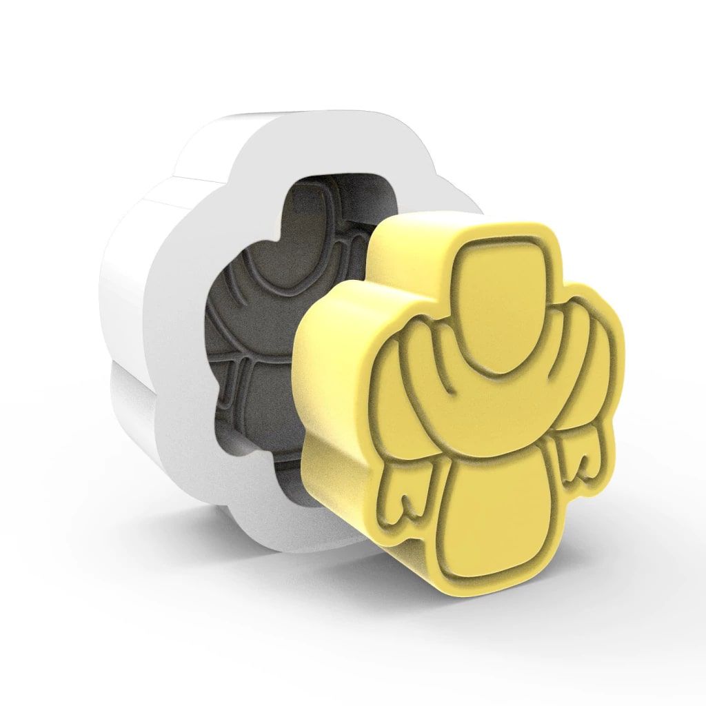 Molde de Silicone Cruz de Cristo | Manto de Jesus para Sabonetes, Velas e Resina Artesanal