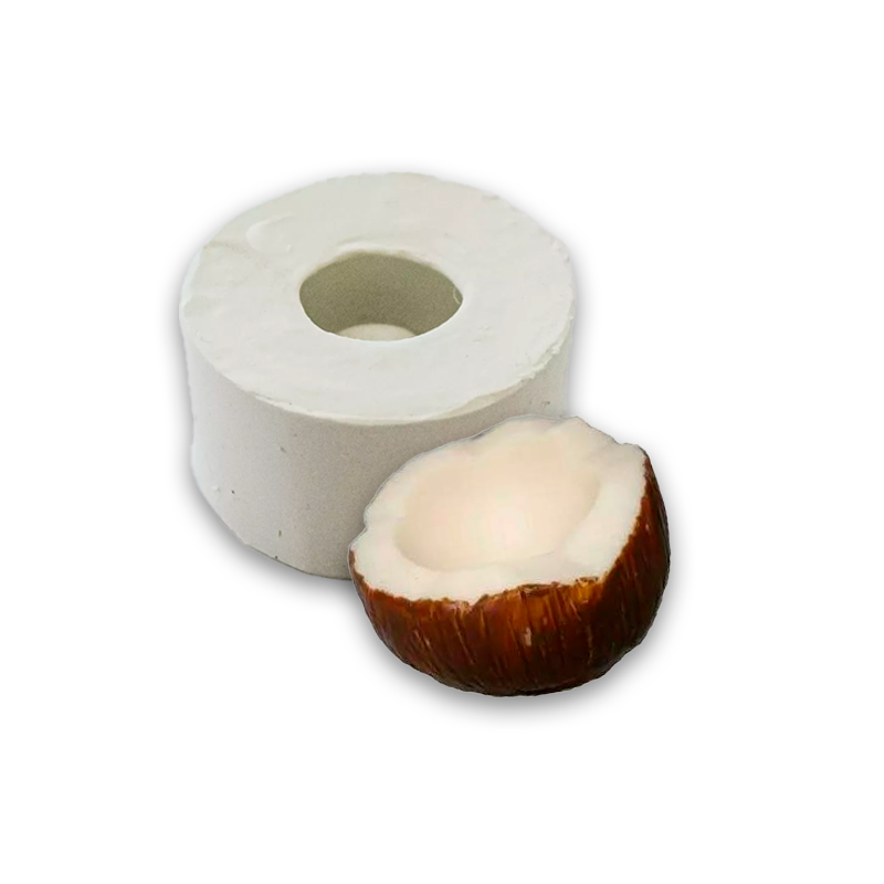 Molde de Silicone Coquinho Mini (Coco) para Sabonetes, Velas e Resina Artesanal