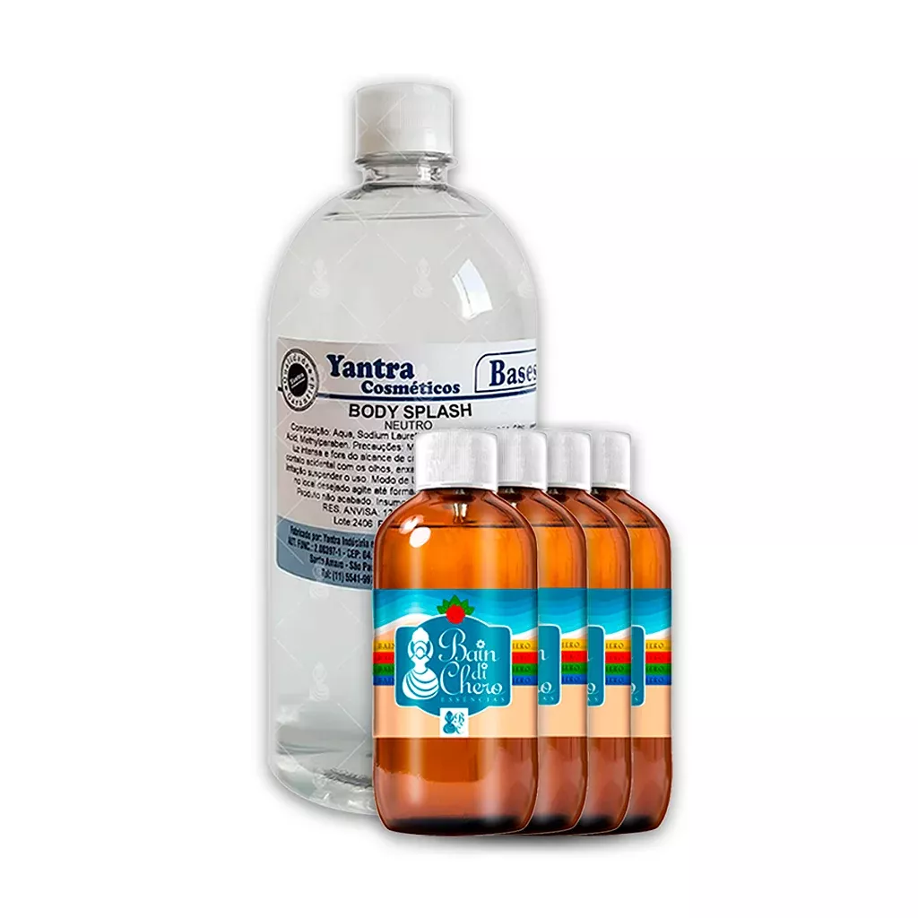 Kit Iniciante para Produção de Body Splash com Fixador e Corante