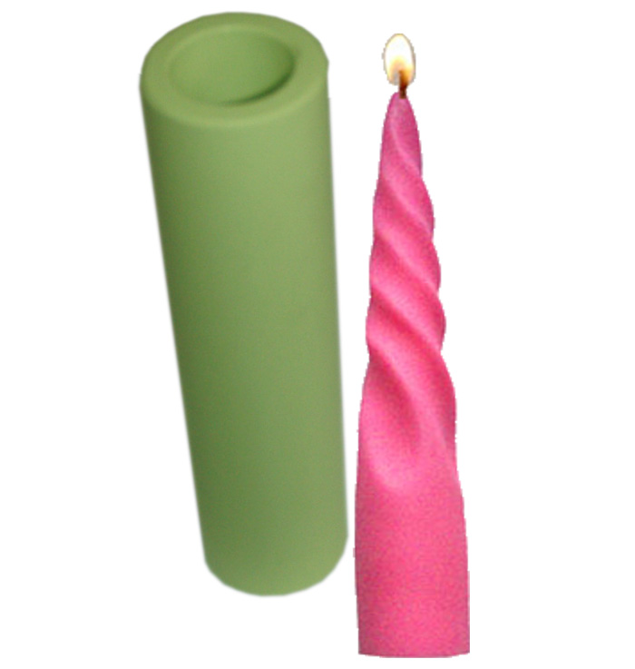 Molde de Silicone Vela Palito Torcida