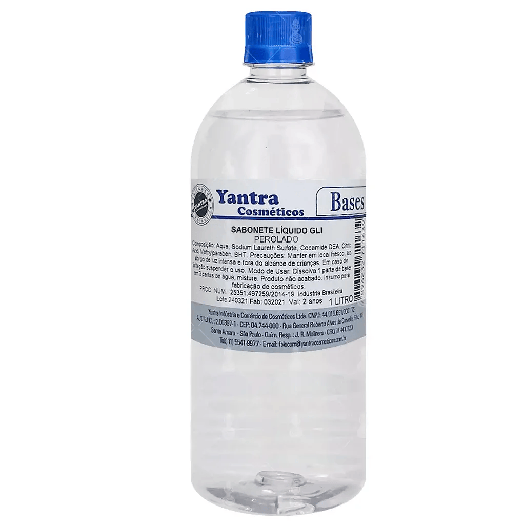 Base Sabonete Líquido Concentrado / Blend tensoativo Perolado 1.4 Yantra 1 Litro (Rende 4L)