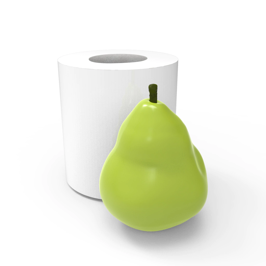 Molde de Silicone Pera P para Sabonetes, Velas e Resina Artesanal