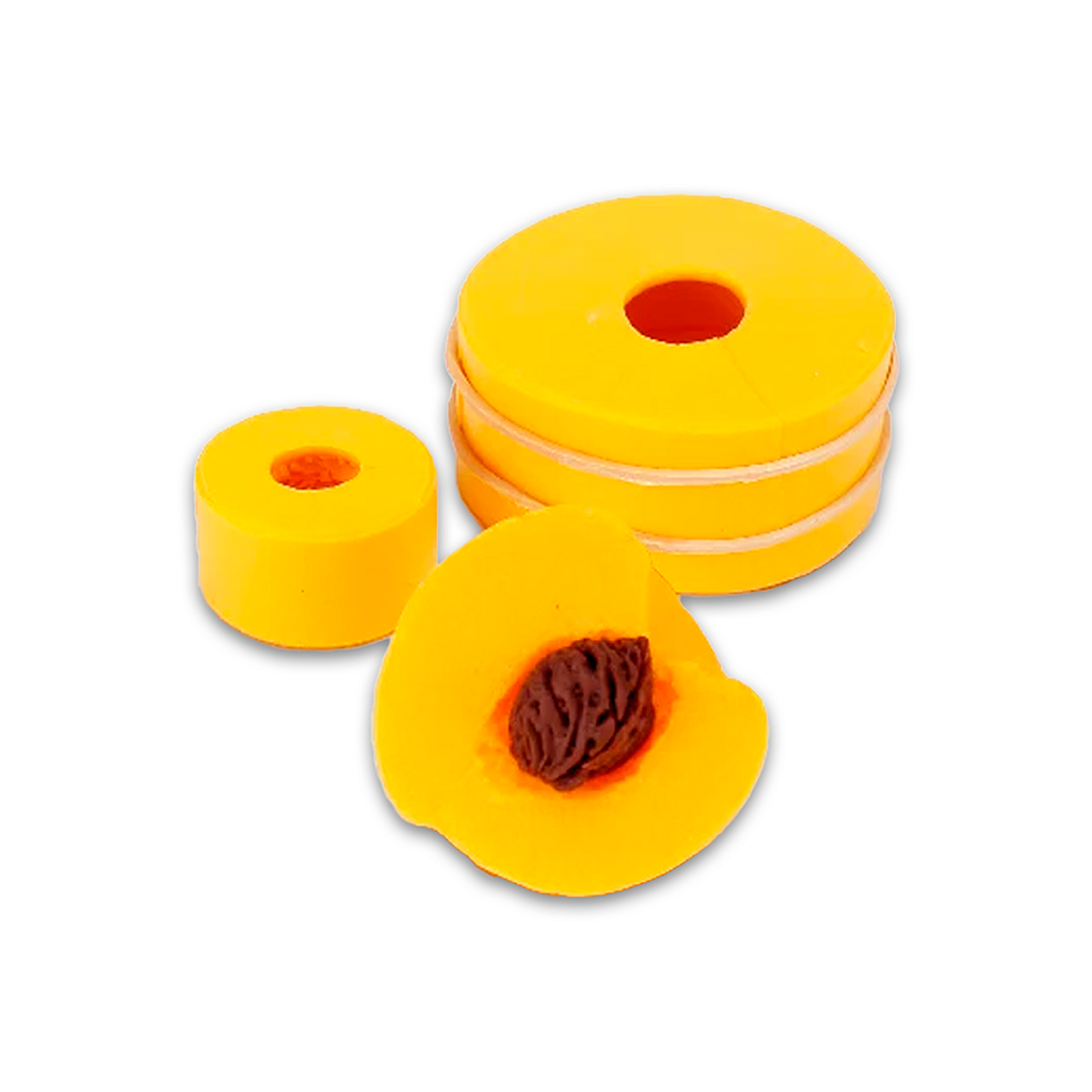 Molde de Silicone Pêssego com Caroço Solto para Sabonetes, Velas e Resina Artesanal