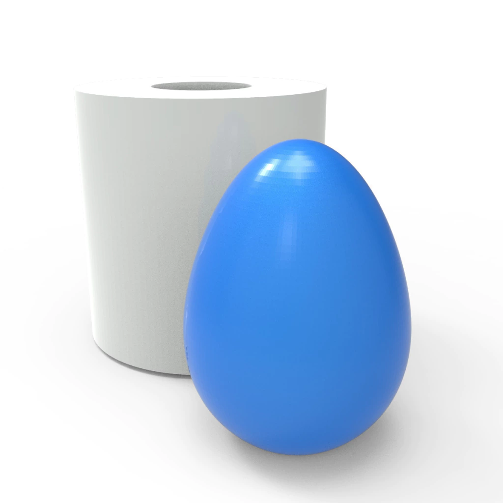 Molde de Silicone Ovo de Pascoa Liso para Sabonetes, Velas e Resina Artesanal