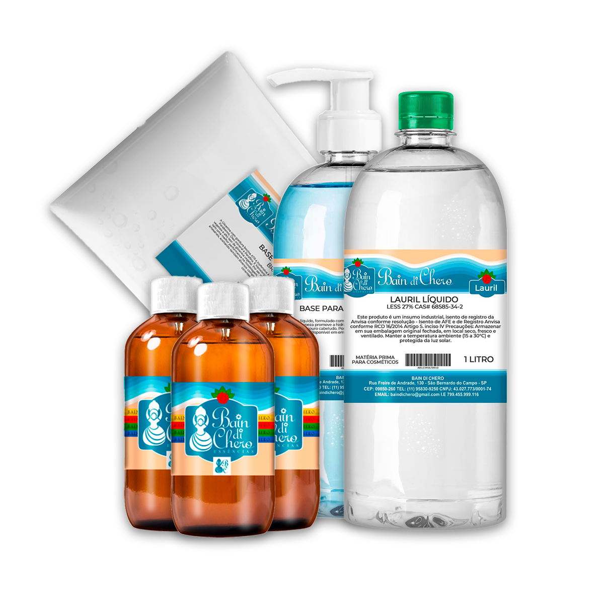 Kit Iniciante para Produção de Mousse Corporal Banho