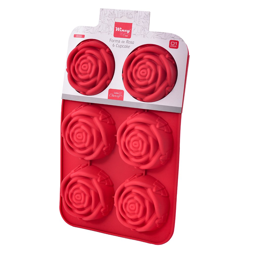 Molde De Silicone Rosas 6 Cavidades