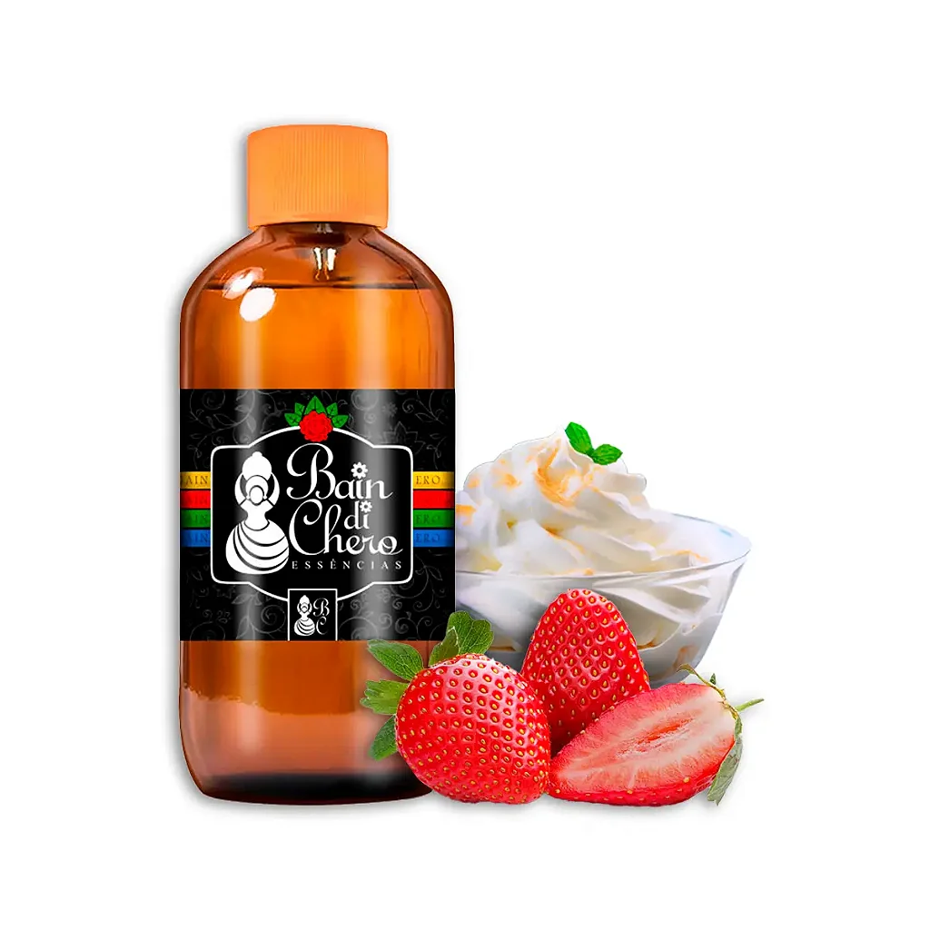 Essência Premium Morango com Champagne Vollmens para Velas Aromáticas