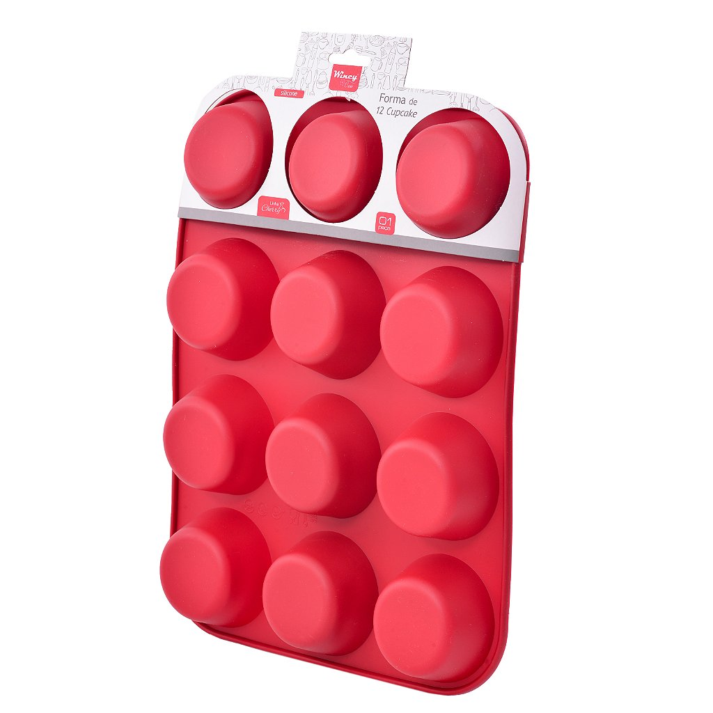 Molde De Silicone Redondo 12 Cavidades 65 Gramas