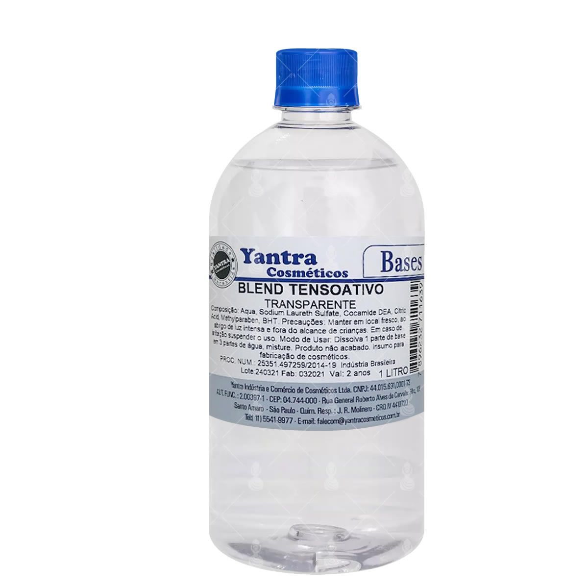 Base Sabonete Líquido Concentrado / Blend tensoativo Transparente 1.4 Yantra 1 Litro (Rende 4 Litros)