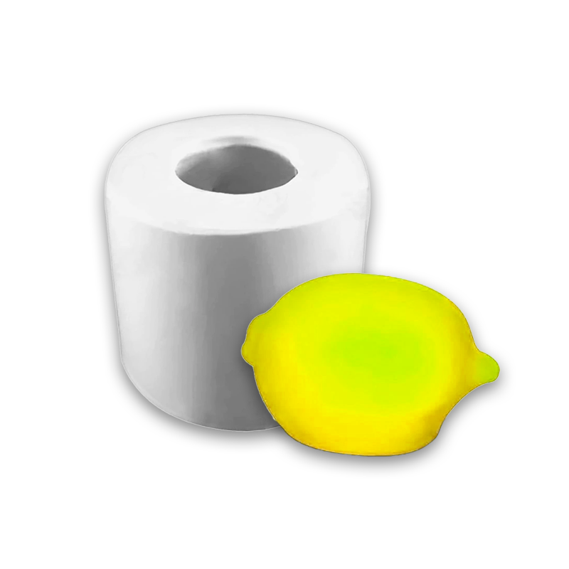 Molde de Silicone Limão Siciliano Pequeno para Sabonetes, Velas e Resina Artesanal