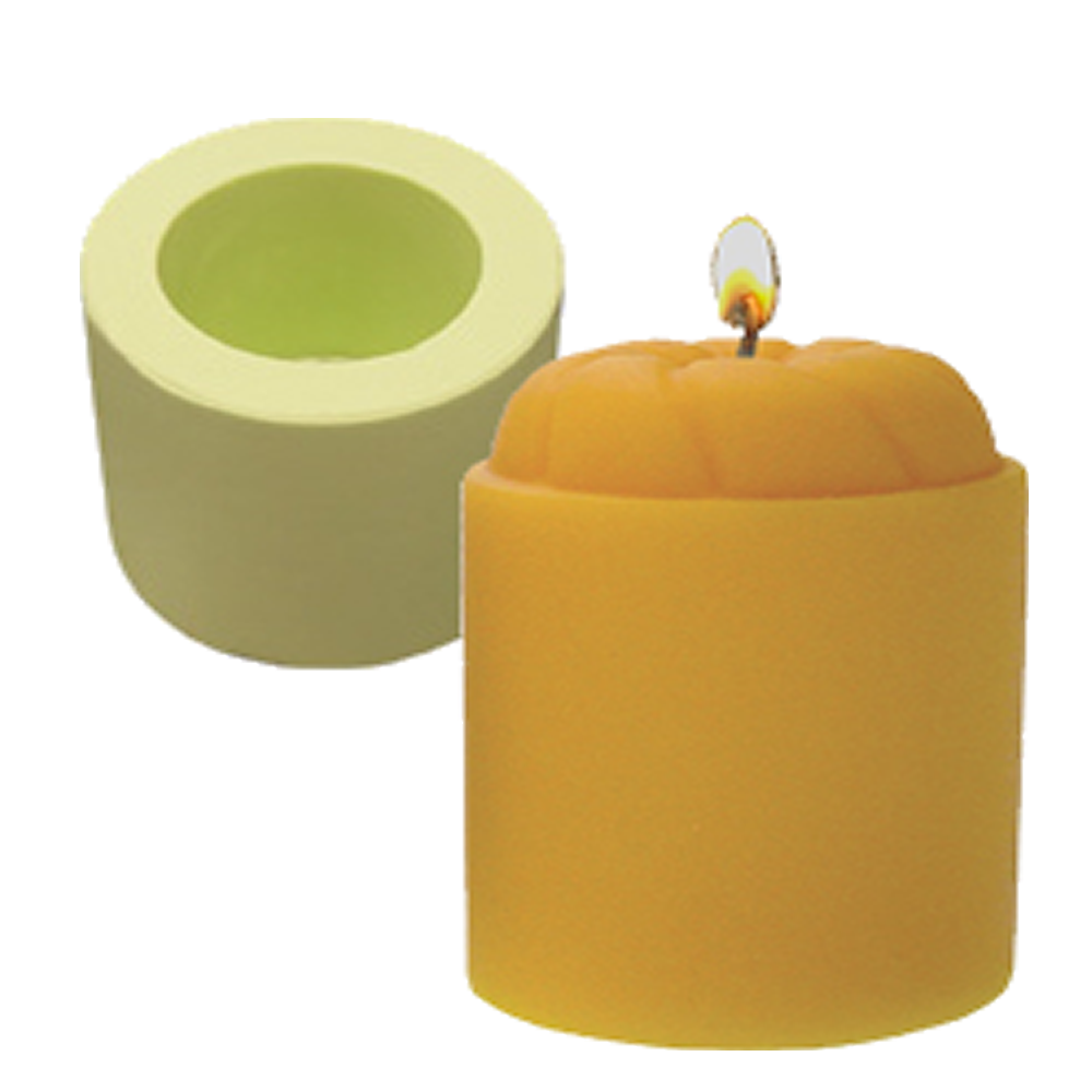 Molde de Silicone Vela Tubular Pequena