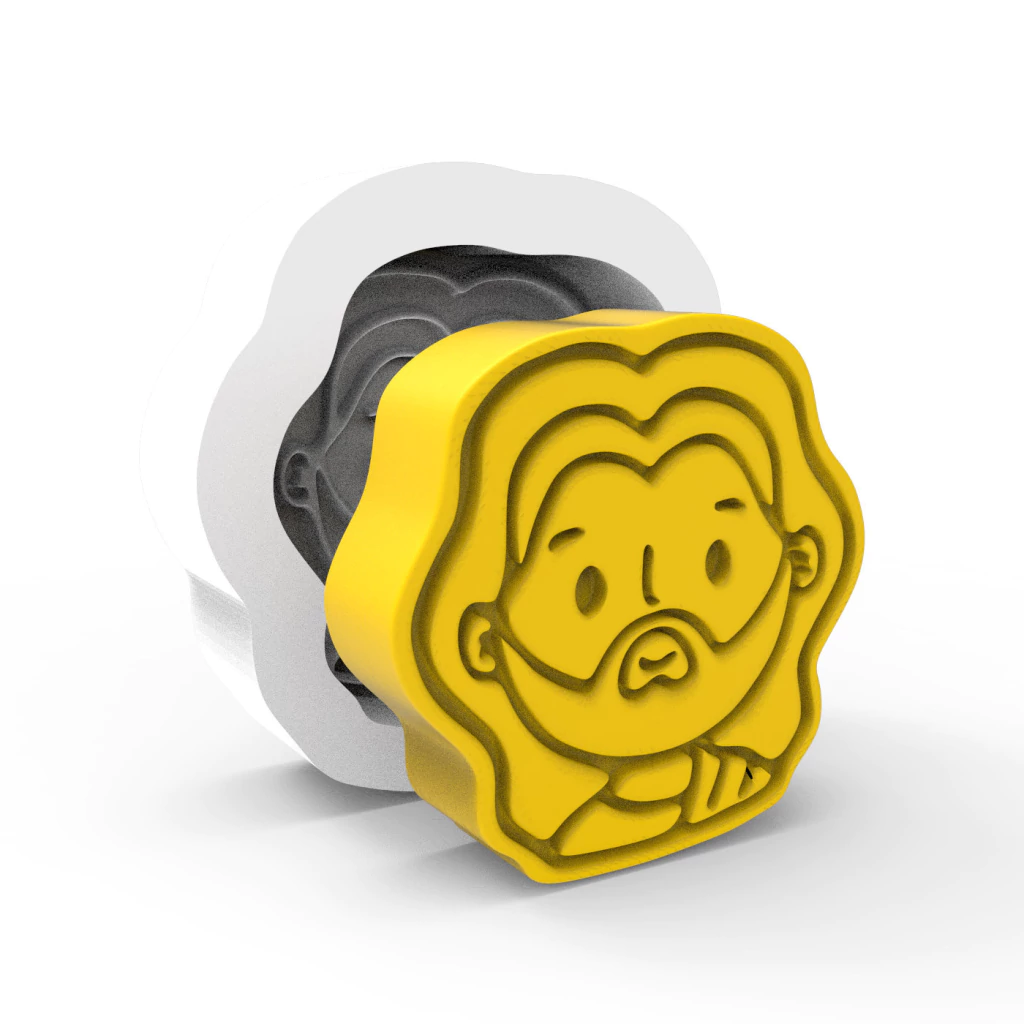 Molde de Silicone Rosto Jesus para Sabonetes, Velas e Resina Artesanal