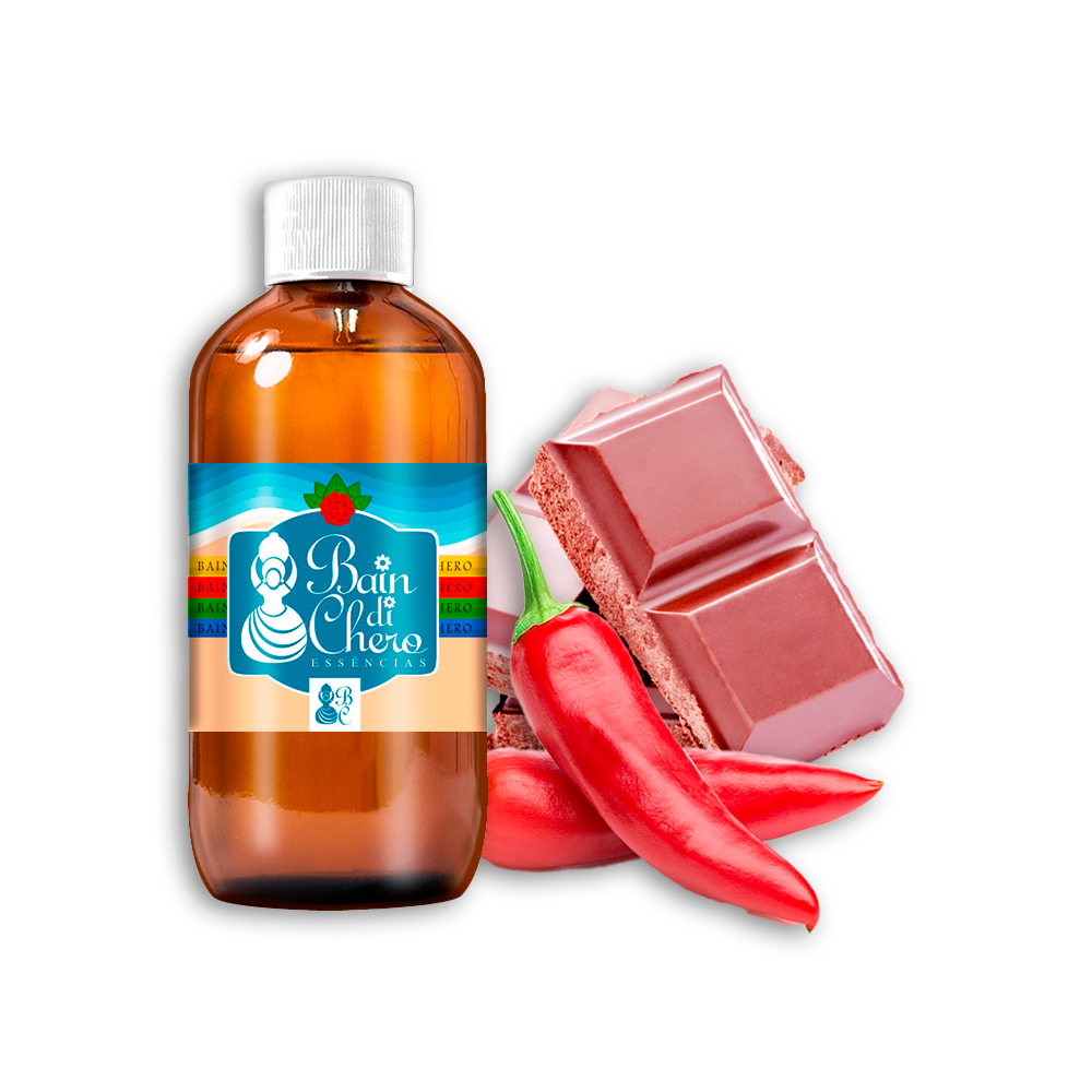 Essência Aromática Concentrada Hidrossolúvel (Água) de Chocolate com Pimenta