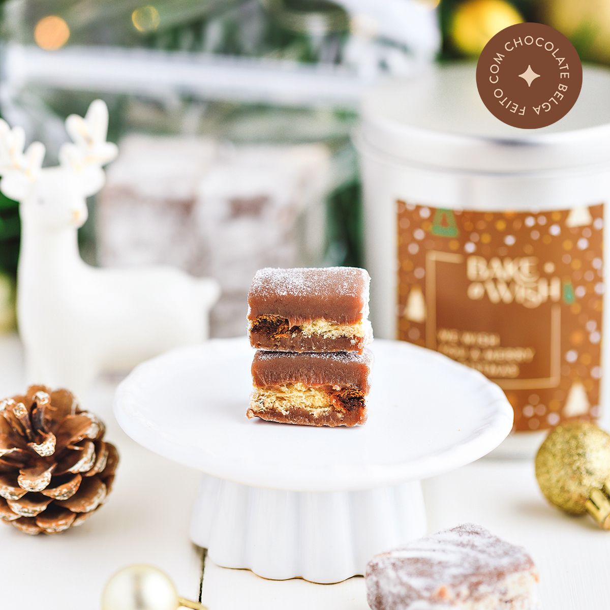 Palha Italiana Brigadeiro com Panettone e Gotas