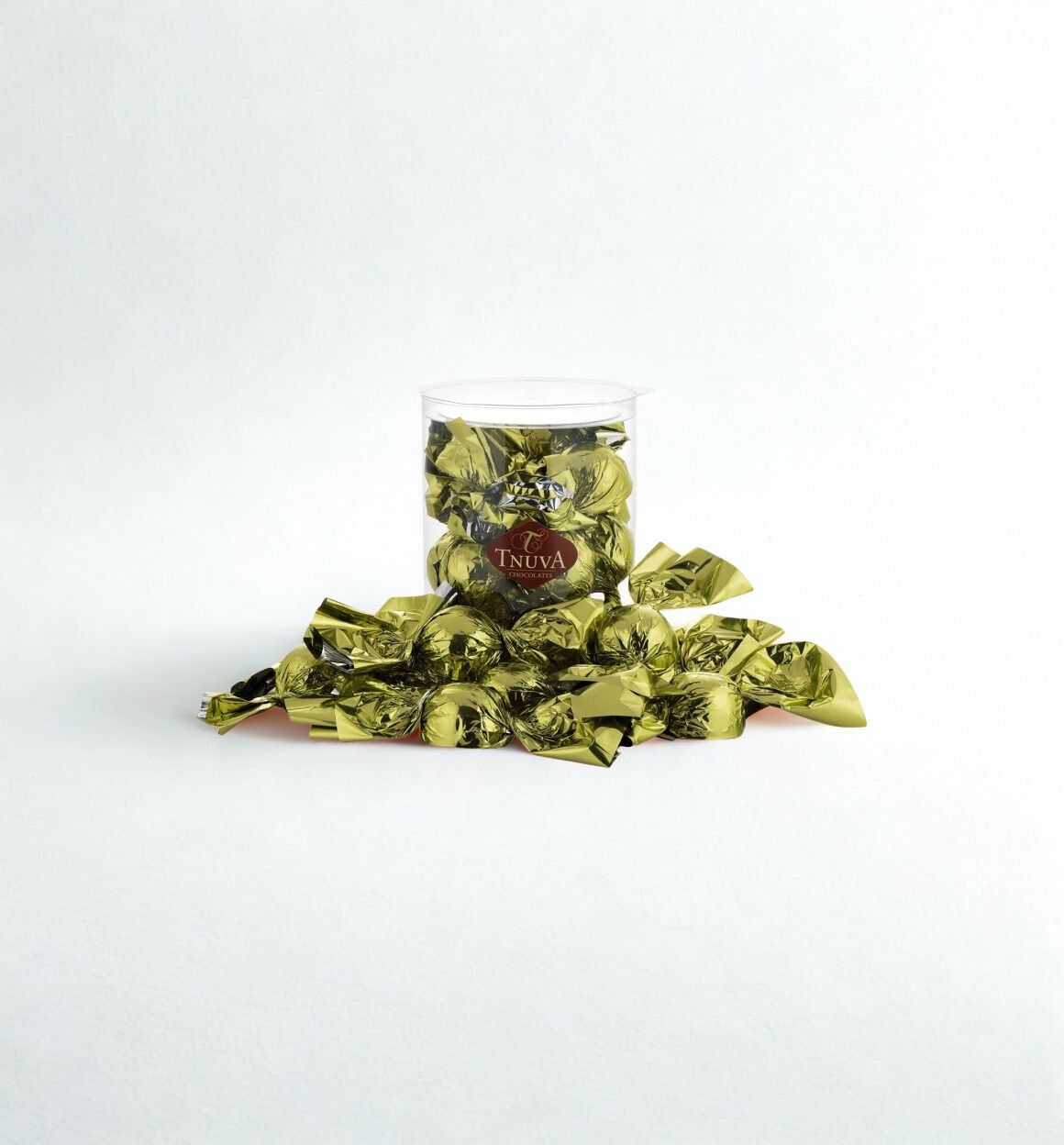 Caixa Bombom Vegano Trufado de Pistache - 180g - Tnuva