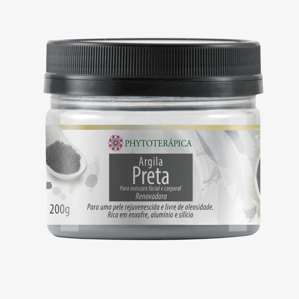 Argila Preta Renovadora - 200g - Phytoterápica